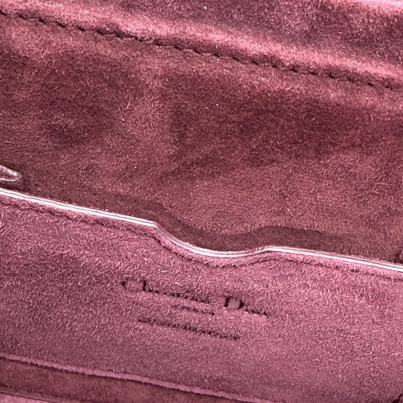Dior Deep Burgundy Box Bag with Gold Accents - Picture 7 of 7